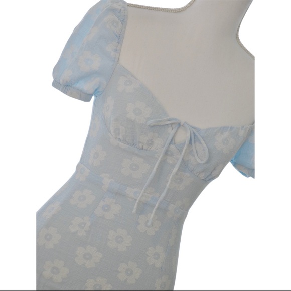 PRINCESS POLLY Shelly Mini Dress Blue - Picture 3 of 3